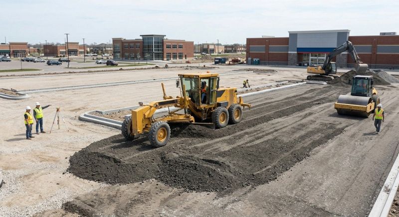 Parking Lot Excavation in Katy, TX