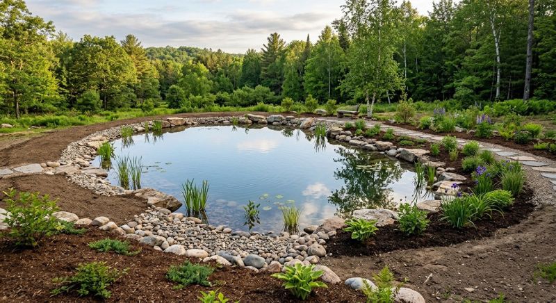 Garden Pond Installation in Ventura County, CA