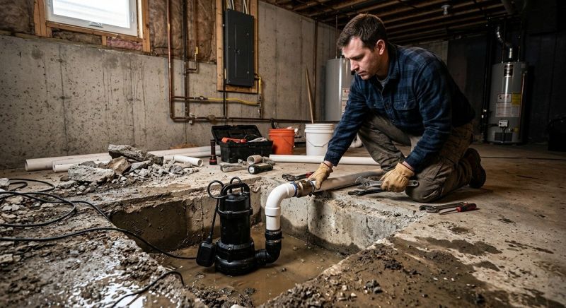 Sump Pump Relocation in Providence, RI
